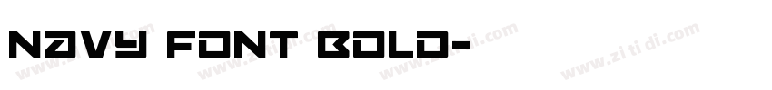Navy Font Bold字体转换